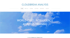 Desktop Screenshot of cloudbreakanalysis.com