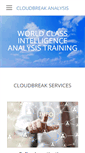 Mobile Screenshot of cloudbreakanalysis.com