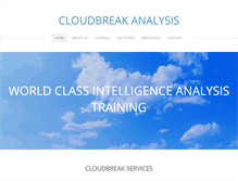 Tablet Screenshot of cloudbreakanalysis.com